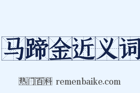 马蹄金近义词是什么意思的图片